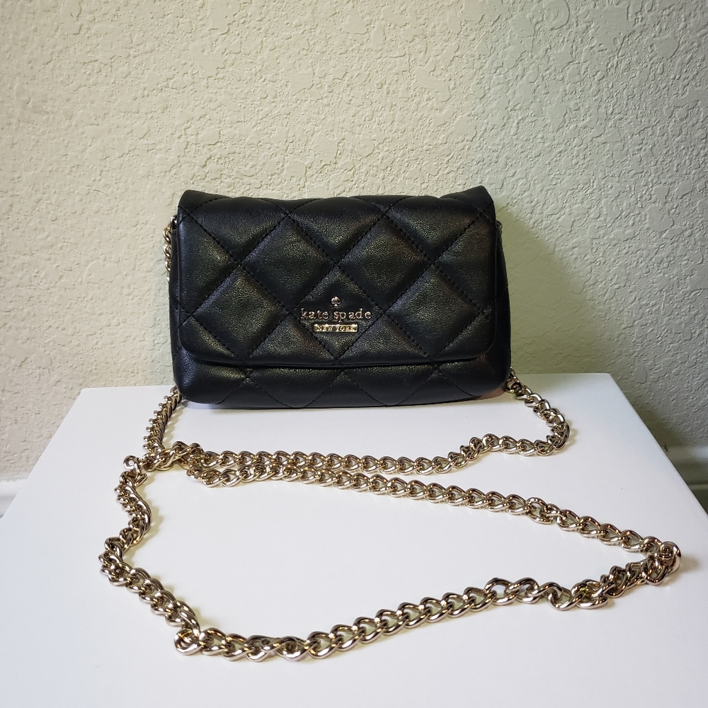Kate Spade Black Quilted Purse Emerson Place Emi